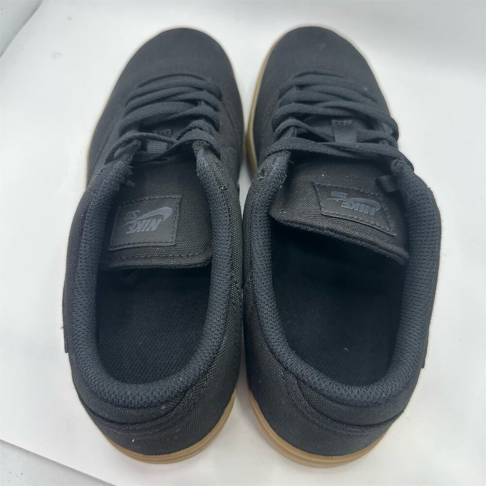 Nike SB Check Canvas Skate Shoes Black Gum Low Top Lace Up | Youth 7 / 8.5W - Picture 5 of 8